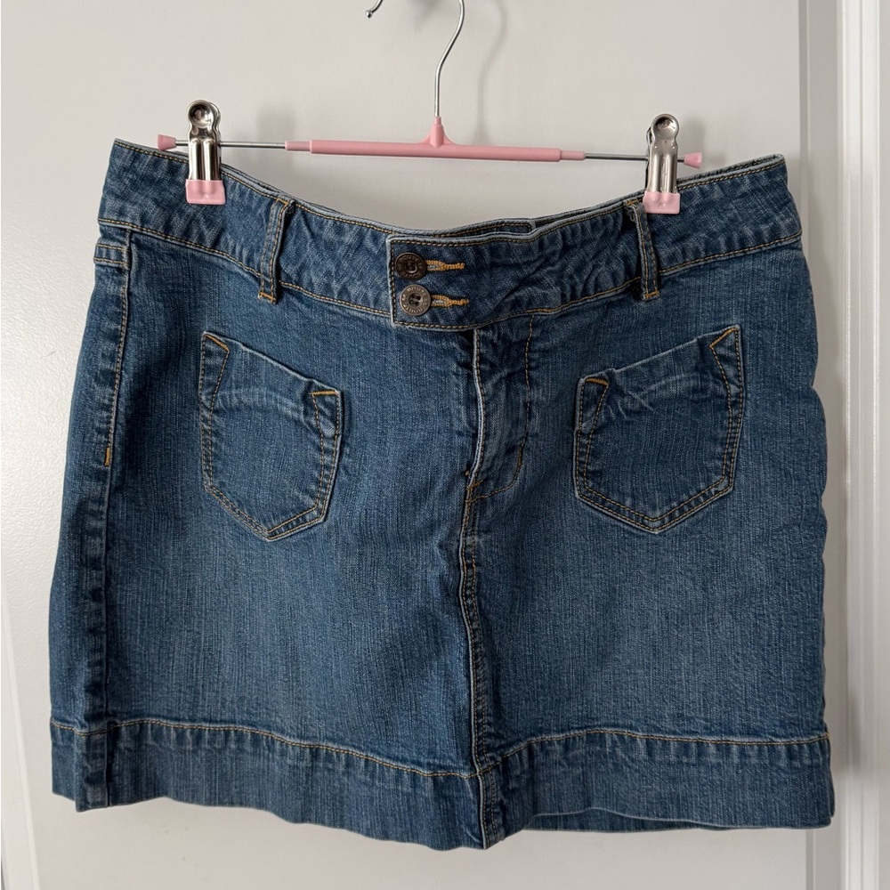 Route 66 Classic Blue Denim Mini Skirt